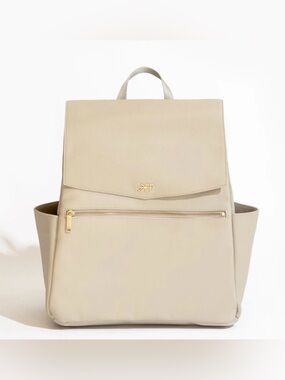 Like New!! FRESHLY PICKED Diaper Bag in Cream, Vegan Leather Backpack, Purse
